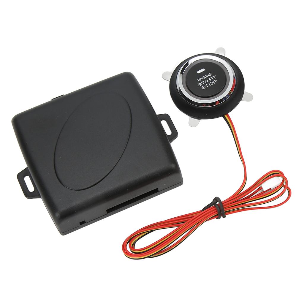 Smart Push To Start Ignition Kit Engine Start Stop Button System Universal for DC 12V Vehicles