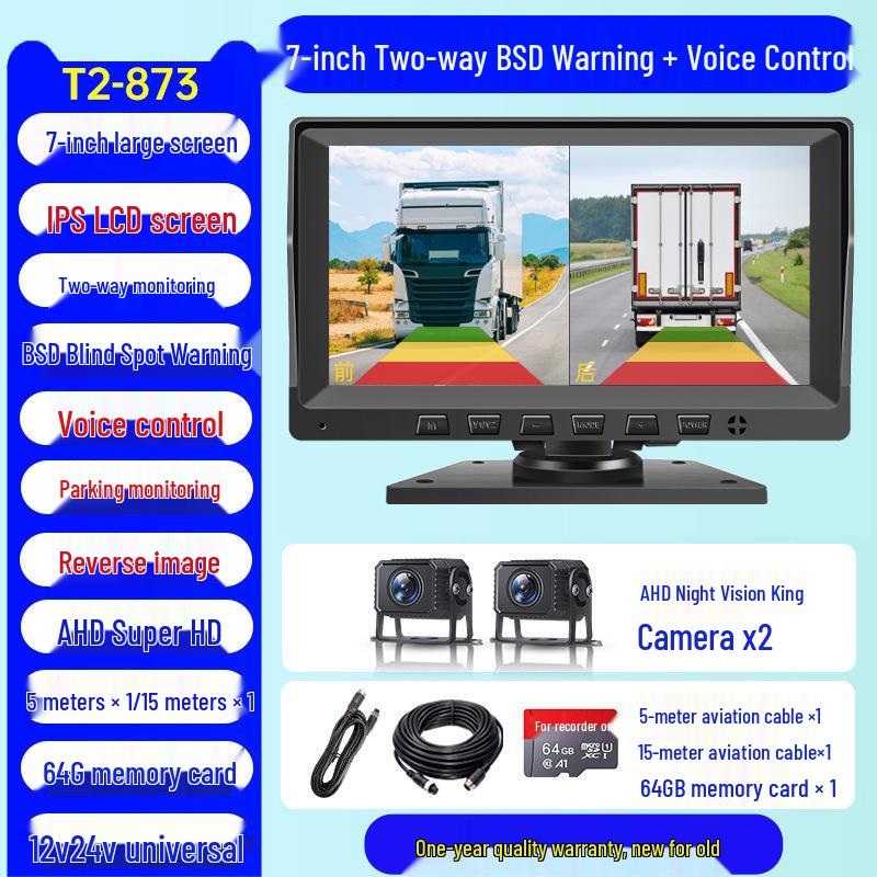 4K HD 360° Panoramic Dash Cam with Night Vision, Front & Rear Dual Recording, No-Wire Installation, Parking Monitor