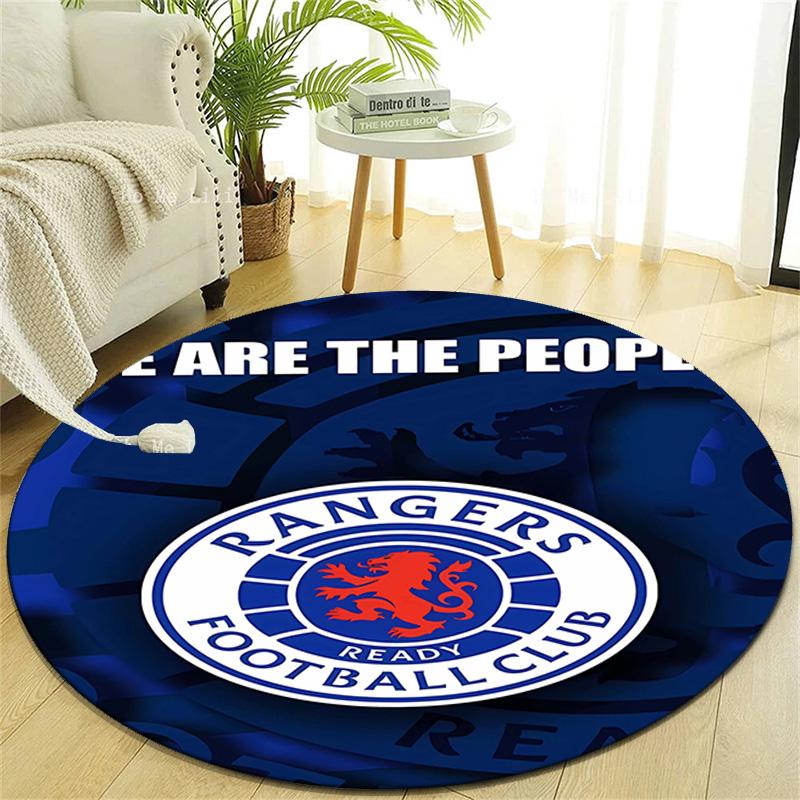 1pc Football Team (40) Design Printed Area Round Carpet for Bedroom Living Room Home Decor Rugs Mat Non Slip Mat Rug for Bedside