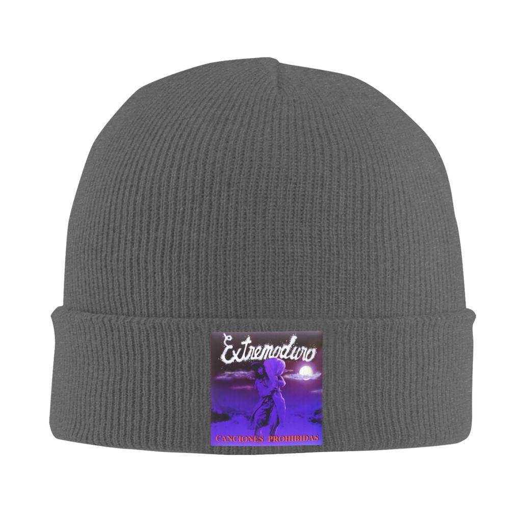 Extremoduro Canciones Prohibidas Album 1998 Knit Hat Vintage Caps Men Women Kpop Beanie Hats Autumn Thermal Elastic Bonnet Hats