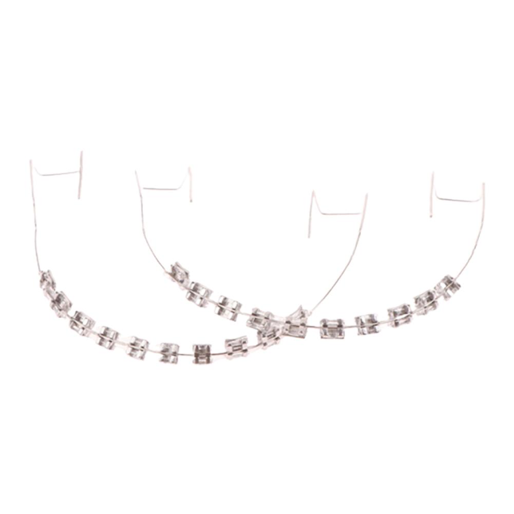 Fake Braces Colorful Brackets For Teeth Temporary Metal Wires Metal Bracket Orthodontic Ligature Ties Dental Decor Accessories