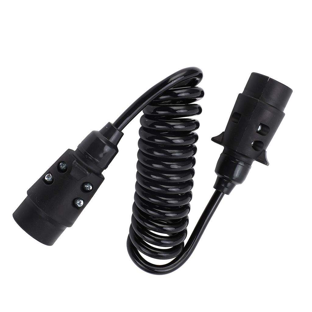 Filo a Molla per Rimorchio 12V 24V 2M 7 Fili a Spirale per Traino Veicoli Commerciali Camper Auto Barche