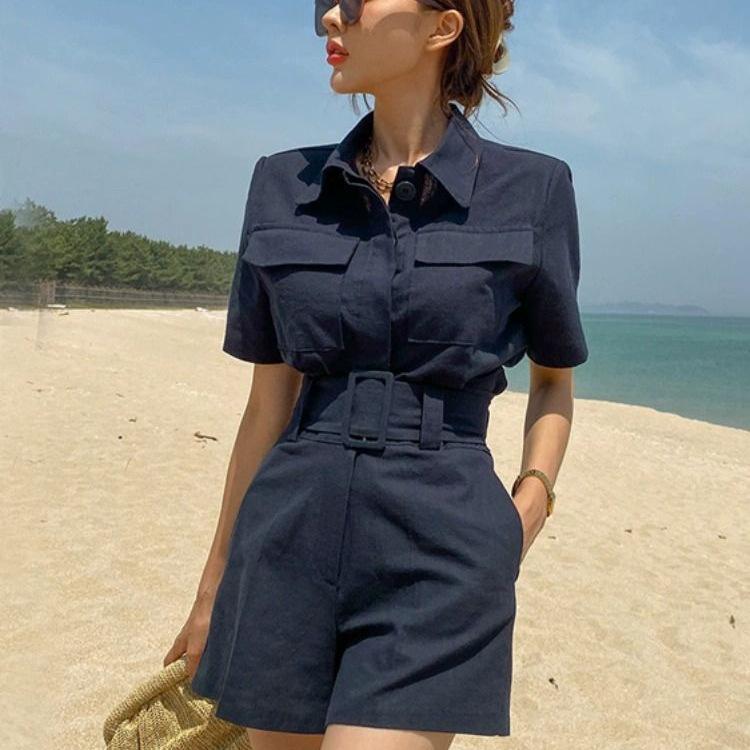 Women's Summer 2026 Chic Two-Piece Set: Petite Professional Workwear Shorts & Suit