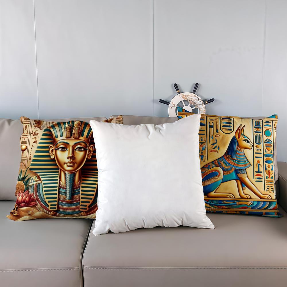 Pillow Case luxurious home office, sofa decorative Multi sized car seat cushions, pillowcases Egyptian pyramid pharaohs