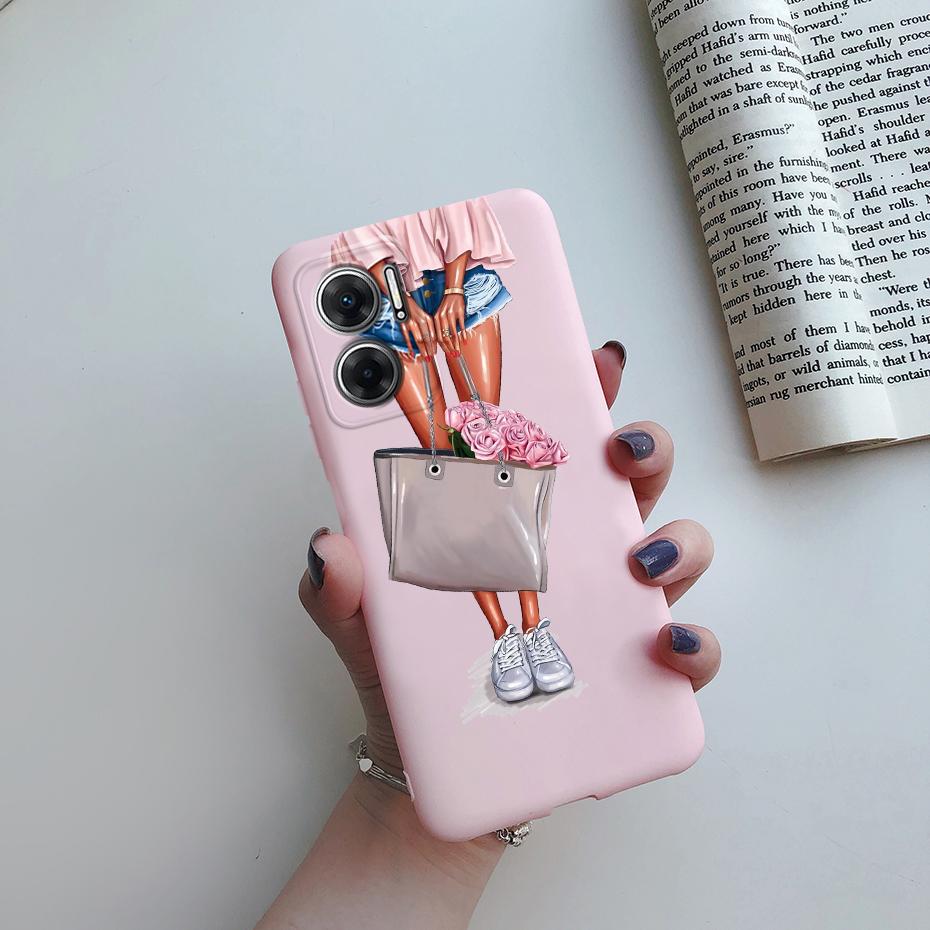 

Case For Xiaomi Redmi 10 5G Case Silicone Soft Cute Pretty Girls Cover Funda For Xiaomi Redmi 10 5G 22041219G 22041219NY Bumper Redmi 10 5G