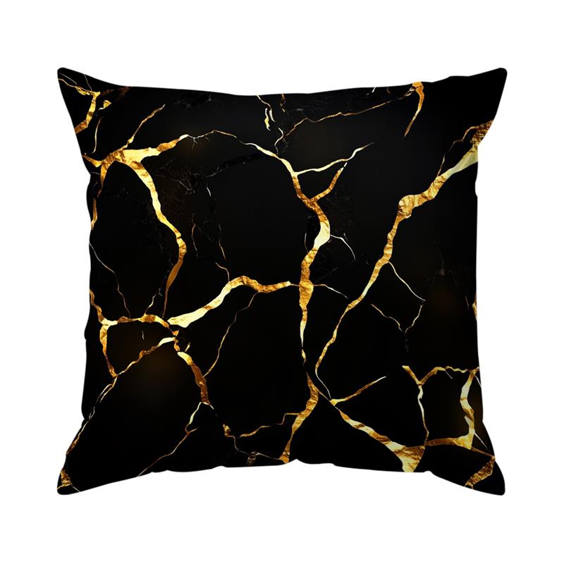 Housse de coussin marbre noir et blanc Housse de coussin décorative Housse de coussin de canapé Décoration pour la maison Décor de siège Housse de coussin