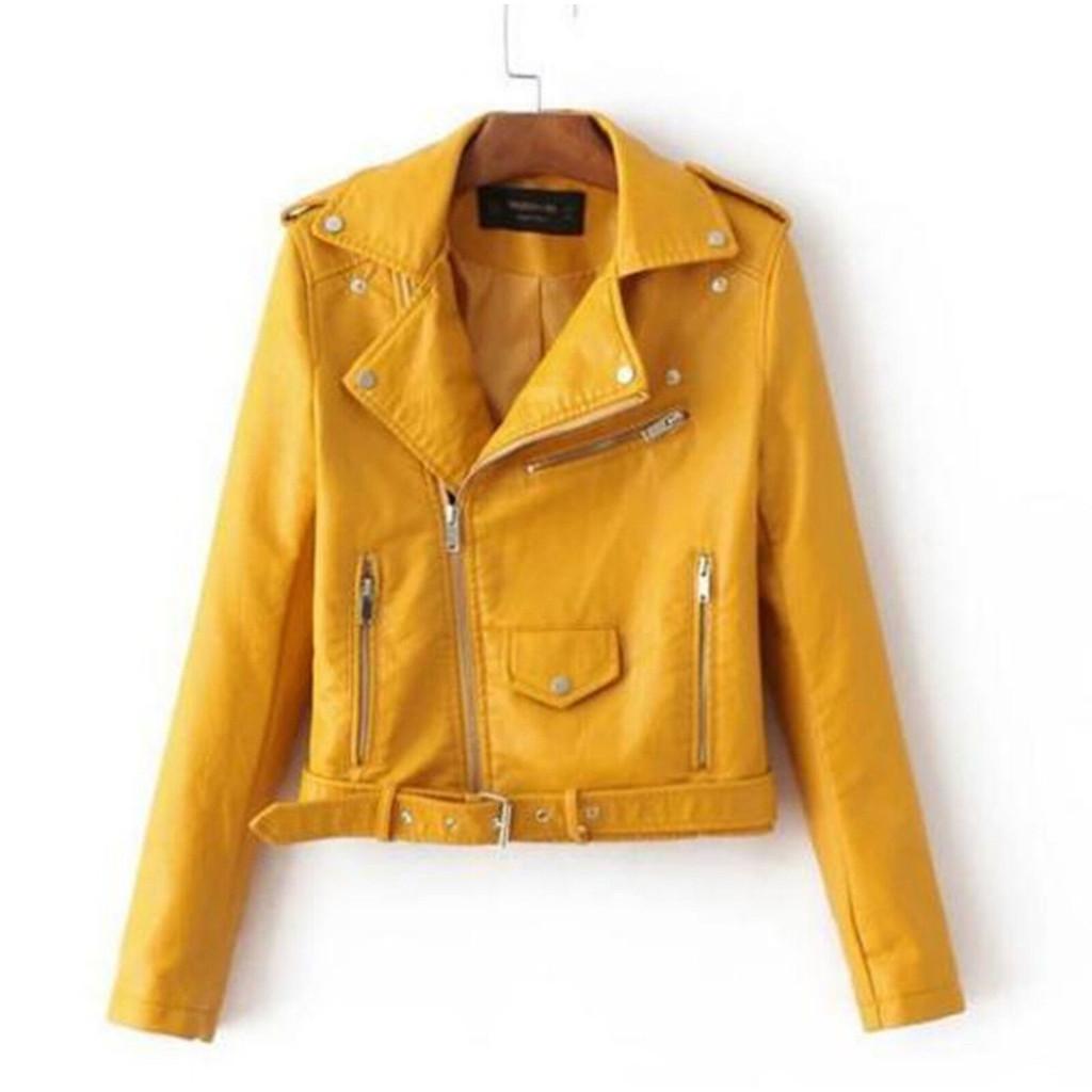 Crossborder 2025 Womens Punk Leather Jacket With Pu Splicing For Streetwear Fashion