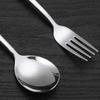 New Long Handle Spoon and Fork Household Kitchen Soup Spoons Fruit Forks Cutlery Set Dessert Coffee Teaspoon Flatware Utensils