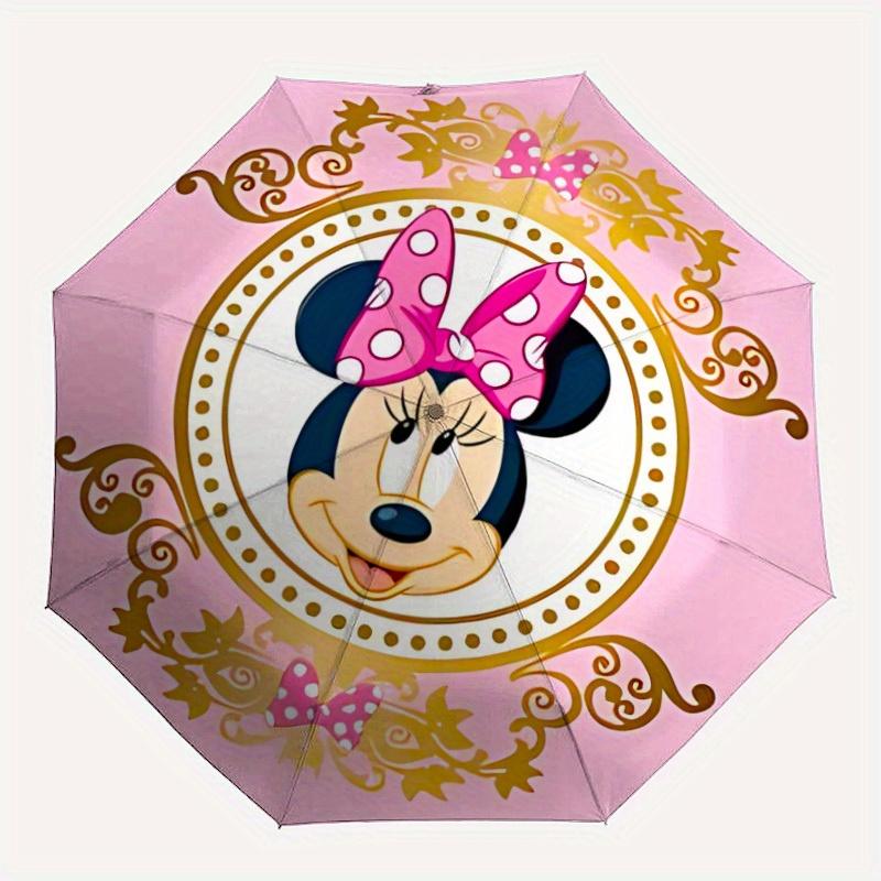 

1pc Minnie Mouse Automatic Umbrella | Portable Foldable 8-Rib Manual Open, Casual Accessory, Durable Canopy yy250823054