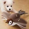 New Interactive Dog Toys Catnip Electric Pat Bird (with Catnip) Dog Cats Touch-Activated Squeaky Plush Toy Pet USB Rechargeable