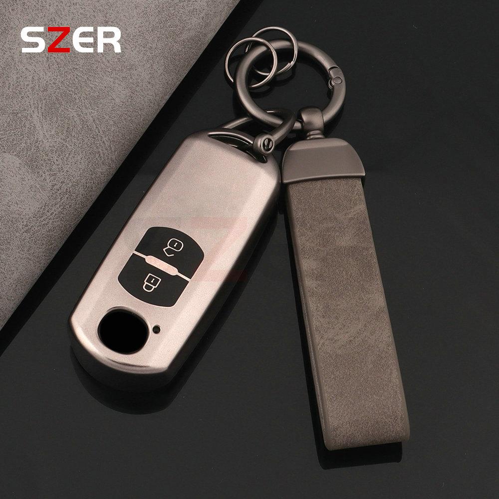 2 3 Button Tpu Car Key Case Bag Shell For Mazda 2 3 5 6 Bl Bm Gj Atenza Axela Demio Cx-3 Cx3 Cx-5 Cx5 Cx7 Cx-9 Cx8 Fob Keychain