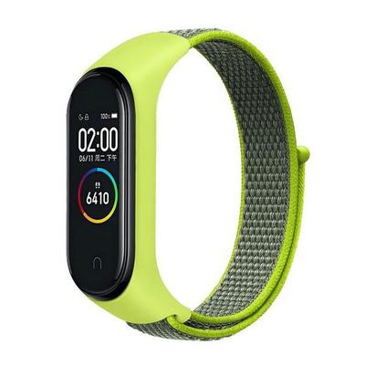 Pasek do Mi Band 7 Beline NylonLoop Żółty