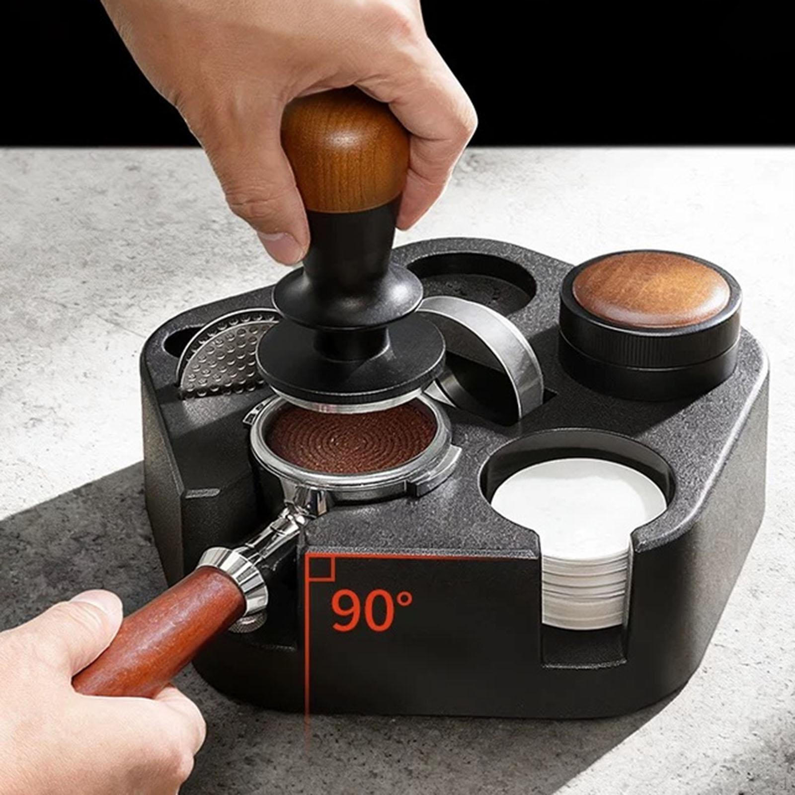 Stazione Porta Tamper Espresso Caffè per Bar Strumento Multifunzionale