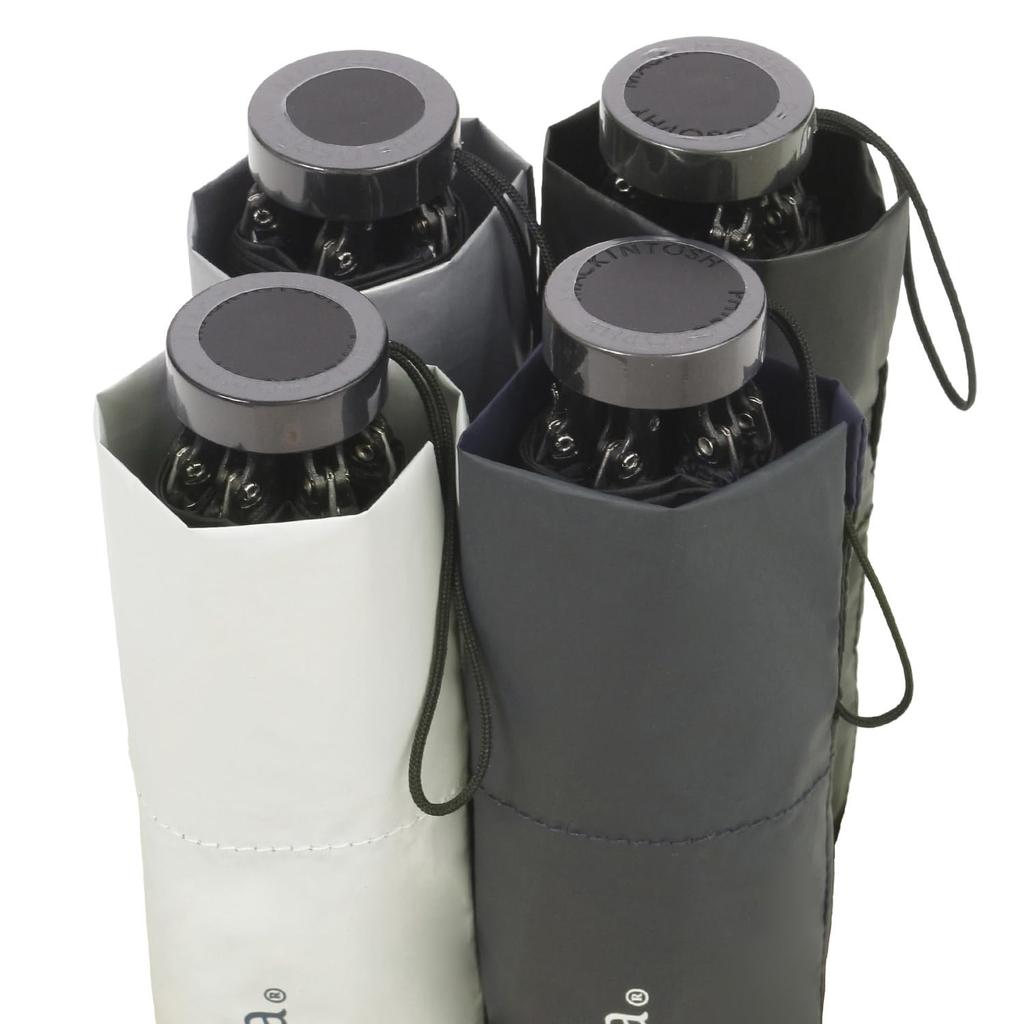 MACKINTOSH PHILOSOPHY Barbrella Sun Protect Folding Ultra Light Heat UV Off White Umbrella, Lightweight, Blocking, Blocking, Protection, 55cm, Plain,