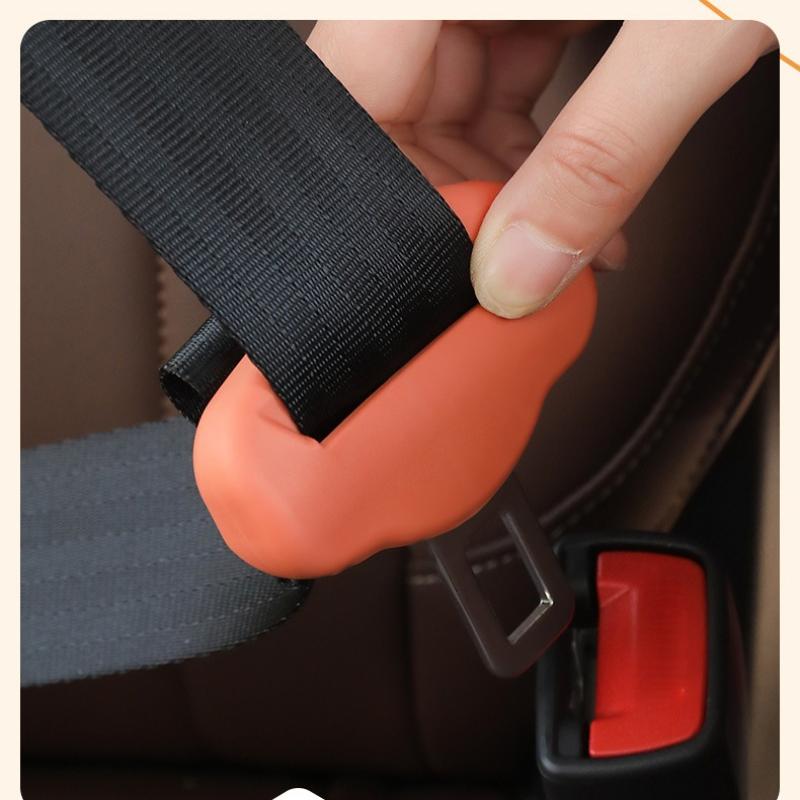 1Pcs Anti-Scratch Rubber Car Seat Buckle Protector Clip Protection Cover Universal Seat Belt Buckle Cover For Suv Sedan