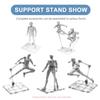 Clear Action Figure Stand,Assembly Action Figure Display Holder Base Doll Model Support Stand For Hg Rg Sd Shf Gundam 1/144 Toy