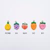 Fruit Pendants: Pineapple, Grape, Peach, Carrot, Strawberry