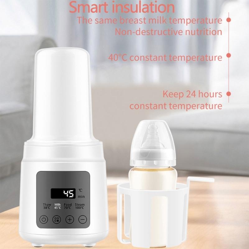 Portable Baby Milk Bottle Warmer Single Bottle Heater for Breast Milk Formula Intelligent Newborns Feeding Bottle Warmer