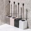 Ceramic Toilet Brush Set Squar Toilet Brush Base Long Handled Toilet Brush Toilet Cleaning Tools home Bathroom Accessories
