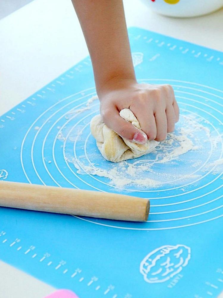 Silicone Mat Kitchen Kneading Dough Baking Mat Cooking Cake Pastry Non-stick Rolling Dough Pads Tools