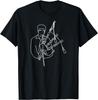 Friends Bagpipes Ross Funny Sarcastic Graphic Novelty T-Shirt