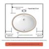 FAENZA FP4606 Ceramic Undercounter Basin