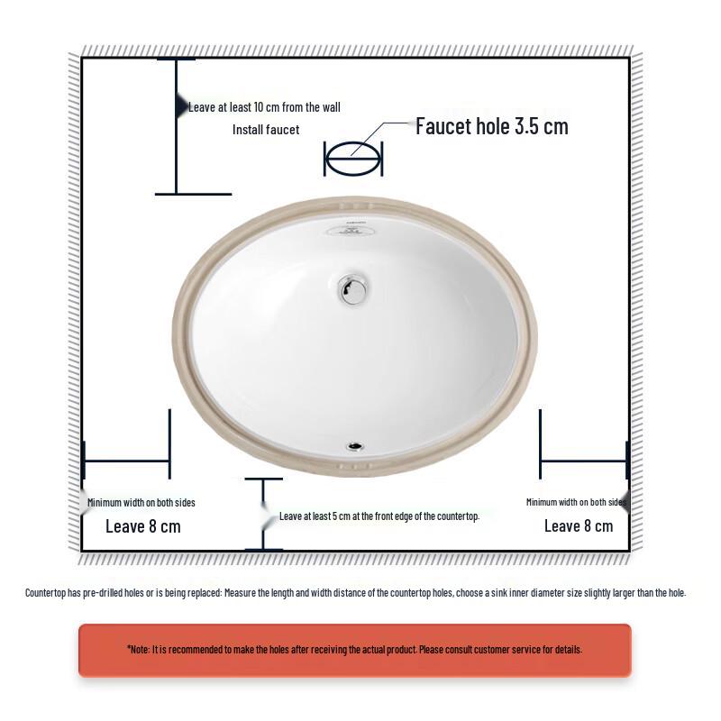 FAENZA FP4606 Ceramic Undercounter Basin