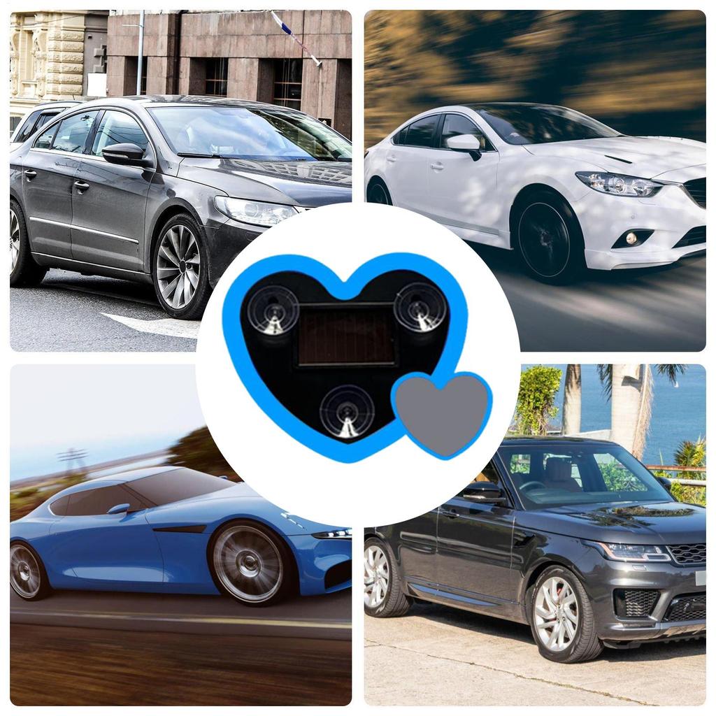 Car Interior Lights Suction Cup Love Heart Shape Lamp Solar Powered LED Interior Car Lights universal Auto Ambient Lighting