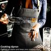 Untior Perfessional Kitchen Apron Canvas Chef Apron Oil-proof Can Wipe Hands Kitchen Cooking With Tool Pockets Work Uniform
