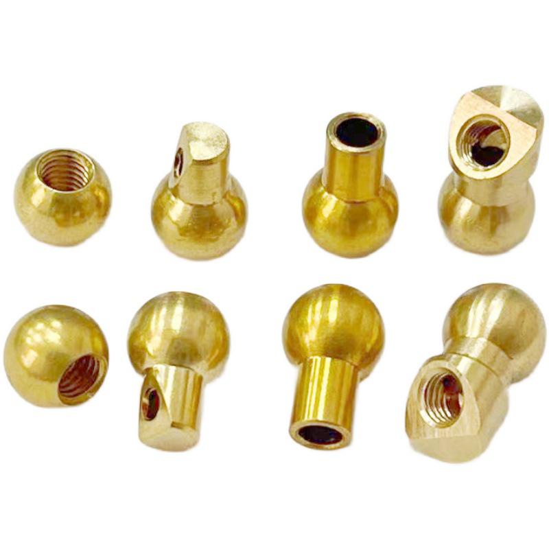 Brass Ball Head Water Spray Nozzle for CNC Machine Tool, Six-Axis Turret, Internal Cooling, Slant-Type Post