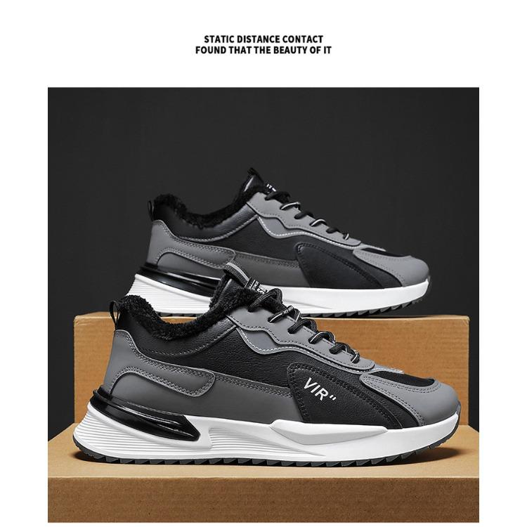 

Мужская обувь Зимняя обувь Plus Fleece Мужская трендовая универсальная толстая теплая хлопковая обувь Спортивная обувь для отдыха Daddy Shoes 44