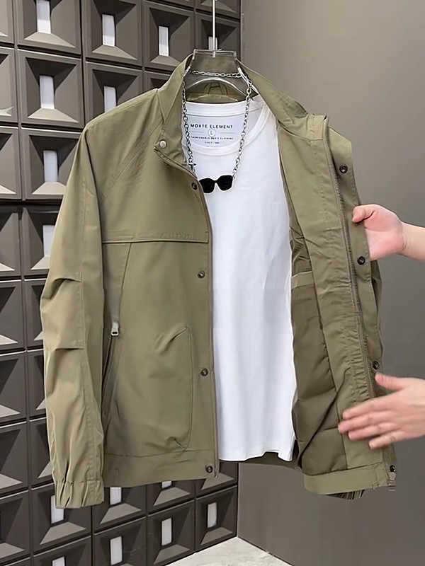 Men's Spring Fashion Workwear Lapel Jacket: Versatile, Casual, Outdoor Mountaineering Style