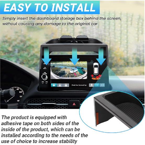 Center Console Organizer Dashboard Tray Compatible With -2026 Honda HR-V Interior Accessories, Dashboard Storage Organizer Box, Fits Both Honda HRV