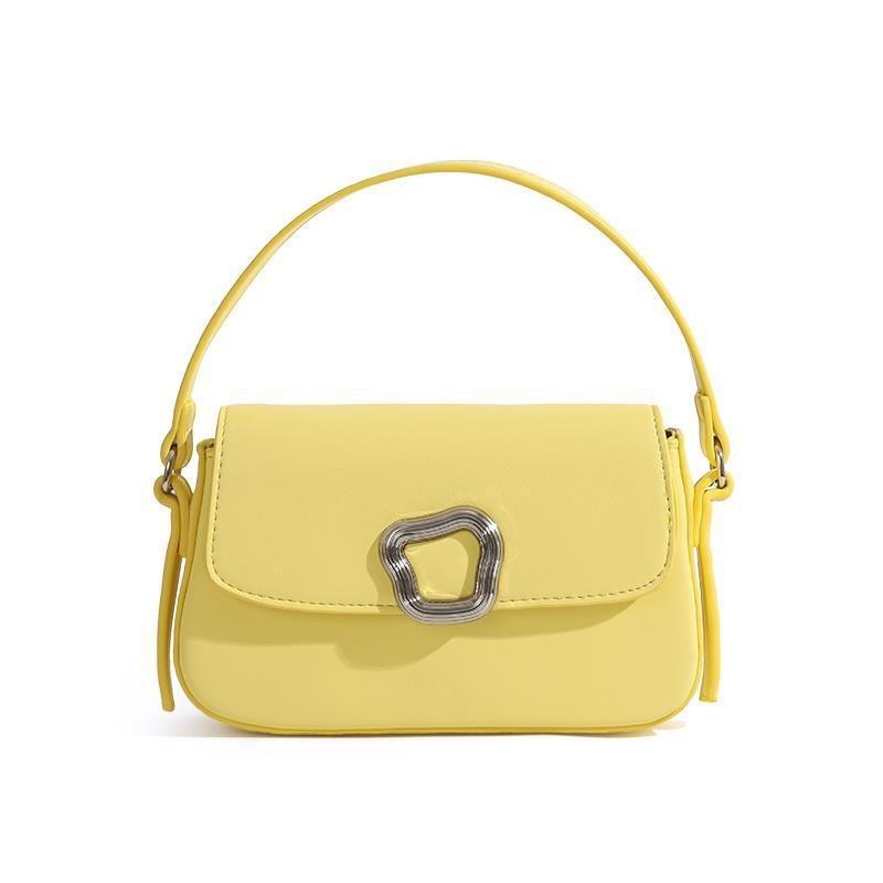 

Designer lock small square bag autumn and winter new INS trend retro messenger bag OEM жёлтый