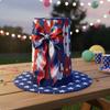 Independence Day Hat Comfortable United States Flag Tall Hat Costume Accessory Breathable Sponge Material for Adults, Parties