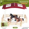 Children's Prancing Horse and Jockey Toy Set