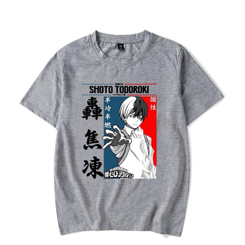 Hot Todoroki Shoto Printed T-Shirts For Women Men Short Sleeve Funny Anime Round Neck Tee Shirt Casual Summer Tops