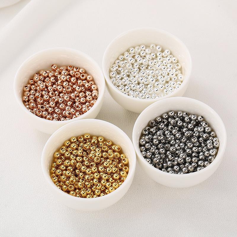 18K Gold-Filled Color-Preserving Spacer Beads for DIY Necklace Jewelry