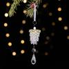 Realistic Acrylic Pinecone Christmas Tree Hanging Decoration Transparent Pine Cone Festival Home Ornament