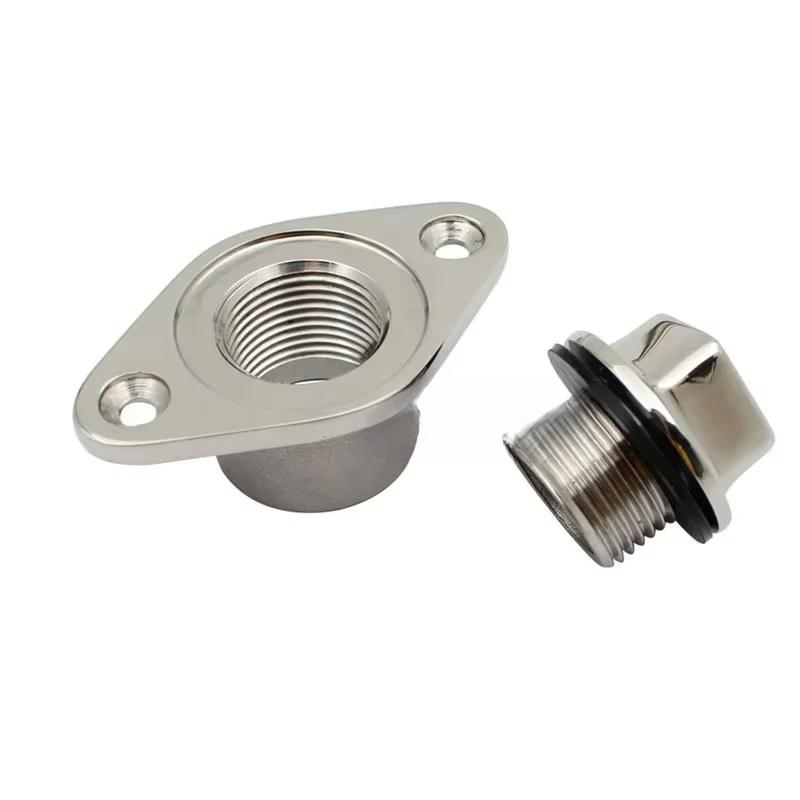 Boat Drain Plug Bung Hole Drainage Marine Dinghy Garboard Hardware Boat Accessories 316 Stainless Steel