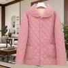 Winter lockere warm gefütterte Fleecejacke für Mütter mittleren und höheren Alters Stilvolle verdickte Baumwolljacke Damen Herbst- und Winter-Baumwolljacke