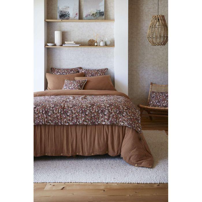 Bout de lit "Capucine" 90 x 200 cm "Gaze de Coton" - Capucine Camel - 90 x 200 cm