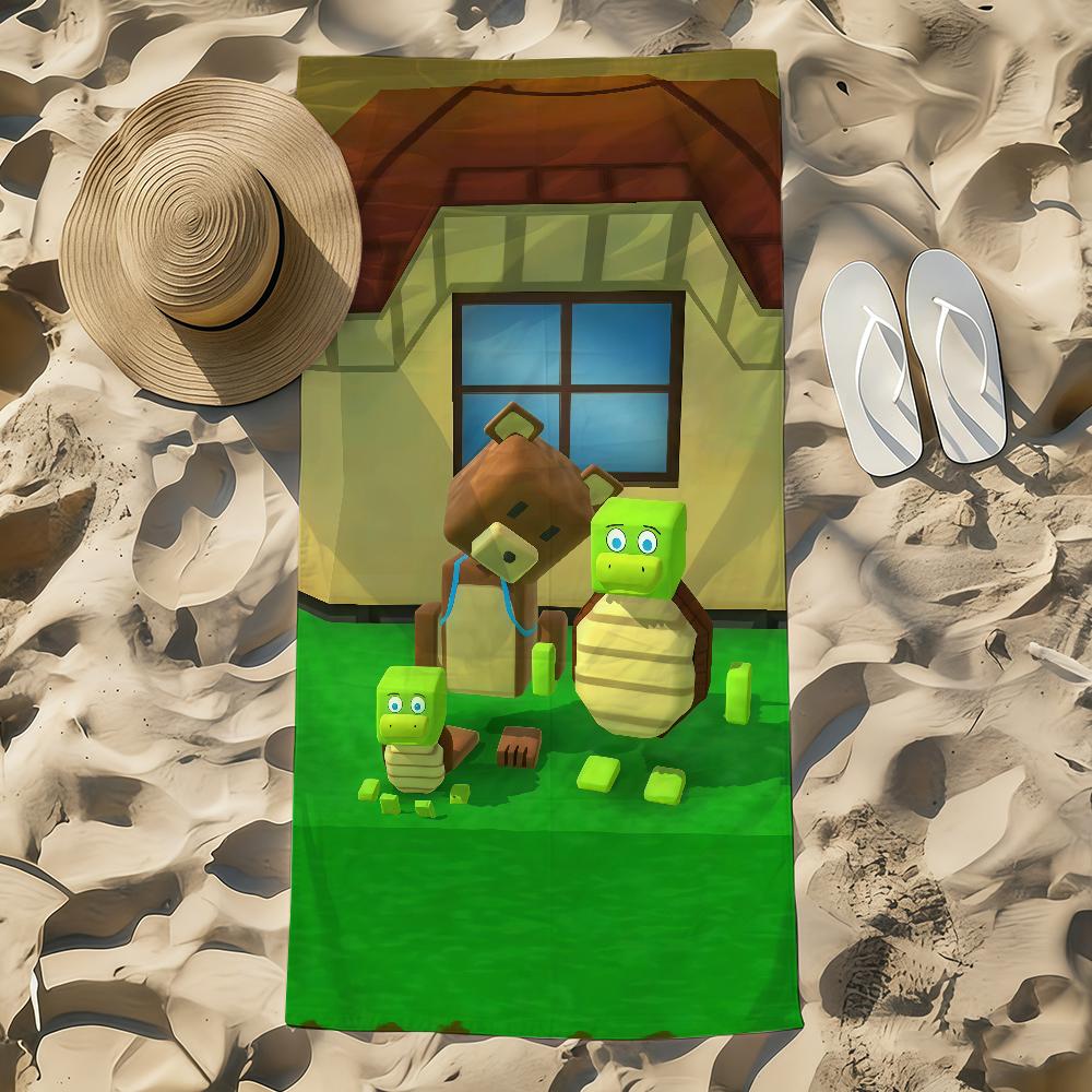 Towel A-Adventure Beach Towel Oversized cute Quick Towel game Absorbent Soft Swim S-Super BeachTowels for Bear Men funny Women