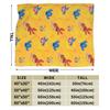 Sesame Street Mecha Builders Pattern Blankets Flannel Funny Breathable Throw Blankets for Home Spring Autumn