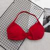 and American Hanging Neck Thin Drawstring DFY Sports Underwear Beauty Back Women Can Be Worn outside Comfortable Large Backless Breathable Fitness Bra