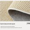 Solid Color Wood-Style Sisal Rug: Durable, Easy-to-Clean, Dirt-Resistant Tatami Floor Cushion for Japanese Tea Table.