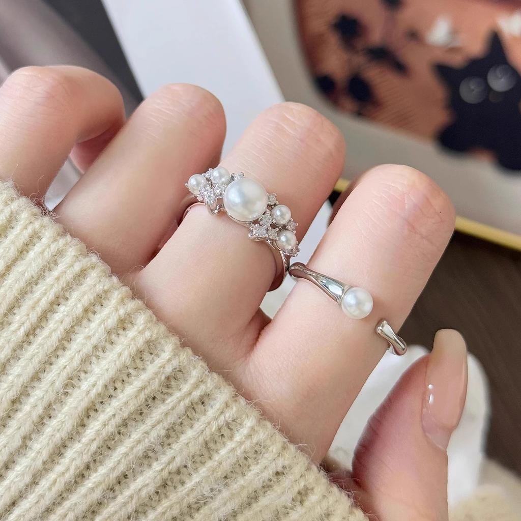 S Sternring ins Gefühl gestapelter Ring verblasst nicht Öffnung verstellbarer Ring weiblich