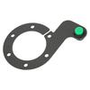 Steering Wheel Horn Button 6 Hole Carbon Fiber Comfortable Touch Sensitive Replacement For MOMO Green