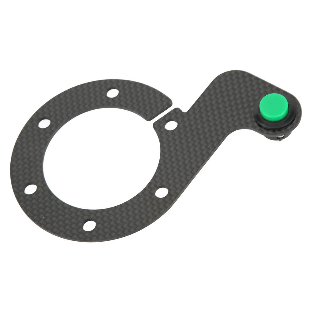 Steering Wheel Horn Button 6 Hole Carbon Fiber Comfortable Touch Sensitive Replacement For MOMO Green