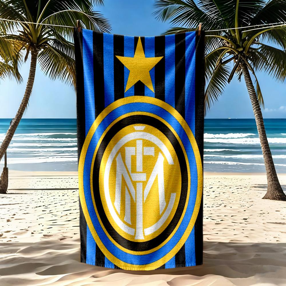 Inter Milan Beach Towel Super Soft Absorbent Comfortable Lightweight